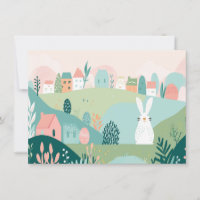 Modern Business Happy Easter Artistic Bunny