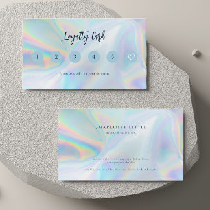 Modern Business Holographic Customer Loyalty Card