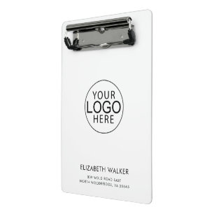 Modern Business Logo and Address Mini Clipboard