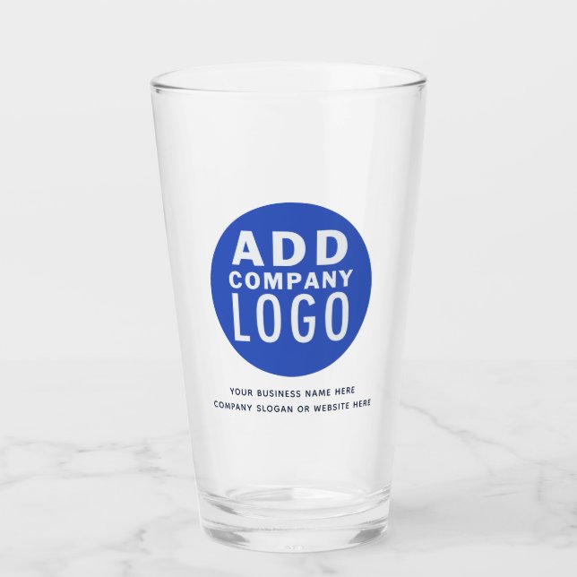 Modern Business Logo and Name Glass (Front)