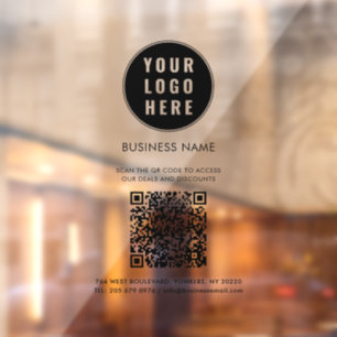 Modern Business Logo and QR Code Custom