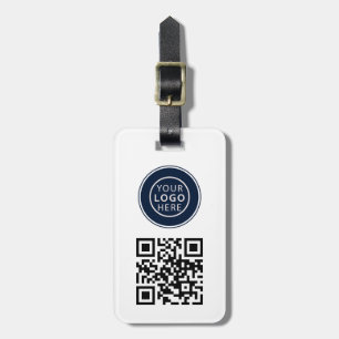 Modern Business Logo and QR Code Promotional Luggage Tag