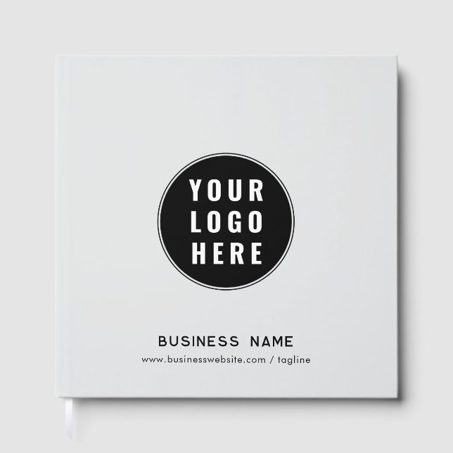 Modern Business Logo and Website Custom Guest Book (Front)