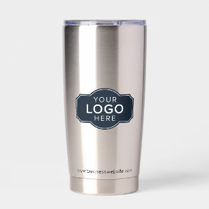Modern Business Logo and Website Custom Insulated Tumbler