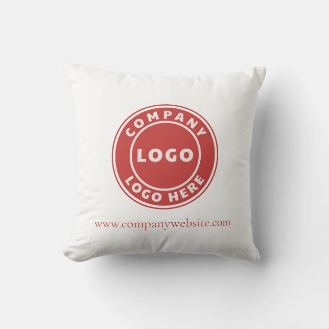 Modern Business Logo and Website Hotel Cushion (Front)