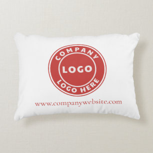 Modern Business Logo and Website Hotel Owner Decorative Cushion