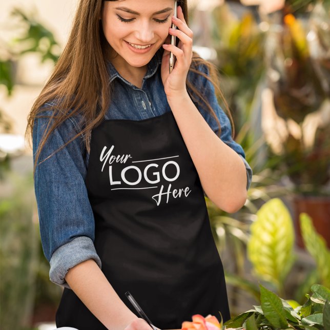 Modern Business Logo Black Apron (Creator Uploaded)