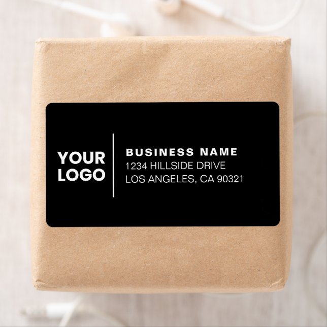 Modern Business Logo Black & White Return Address (Insitu)