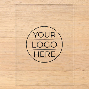 Modern Business Logo Branding Acrylic Invitations