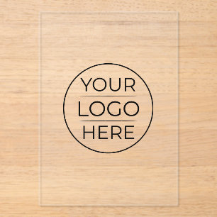 Modern Business Logo Branding Acrylic Invitations