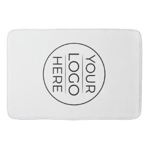 Modern Business Logo Branding Bath Mat