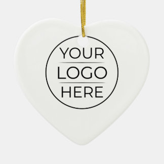 Modern Business Logo Branding Ceramic Ornament