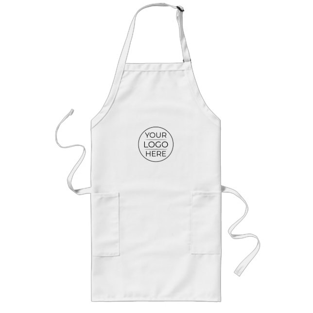 Modern Business Logo Branding  Long Apron (Front)