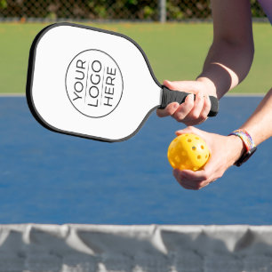 Modern Business Logo Branding Pickleball Paddle