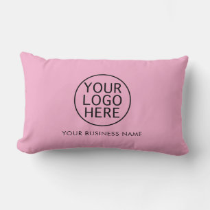 Modern Business Logo Company Name Custom Lumbar Cushion