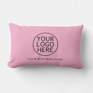 Modern Business Logo Company Name Custom Lumbar Cushion