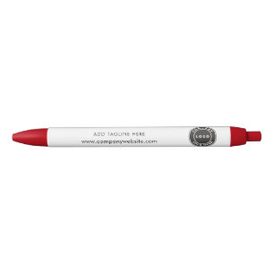 Modern Business Logo Corporate Branded Black Ink Pen
