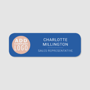 Modern Business Logo Corporate Employee Name Tag
