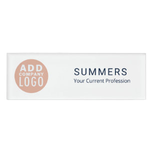 Modern Business Logo Corporate Employees Name Tag