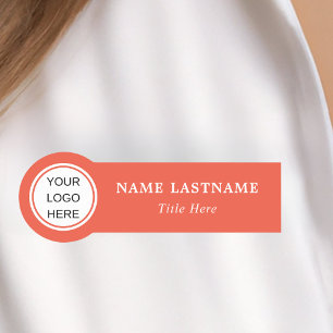 Modern Business Logo Employee Minimalist  Name Tag