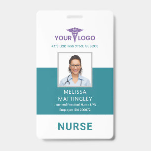 Modern Business Logo Employees and Photo ID Badge