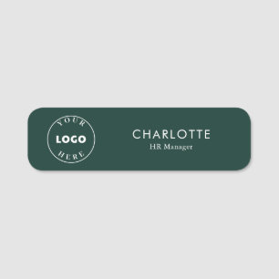 Modern Business Logo Employees Any Colour Name Tag