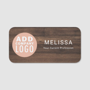 Modern Business Logo Employees Magnetic Name Tag