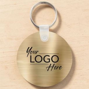 Modern Business Logo Gold Key Ring