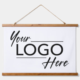 Modern Business Logo Hanging Tapestry