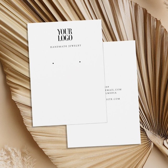 Modern Business Logo Jewellery Earring Display Car (Creator Uploaded)