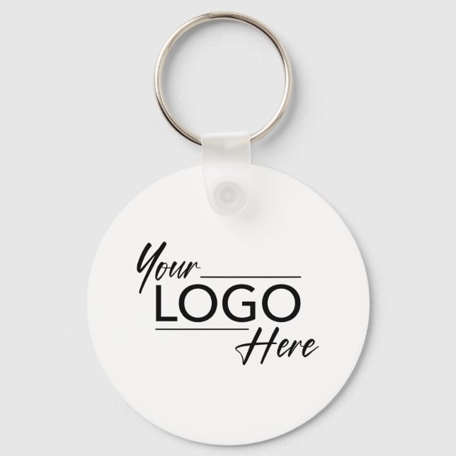 Modern Business Logo Key Ring (Front)