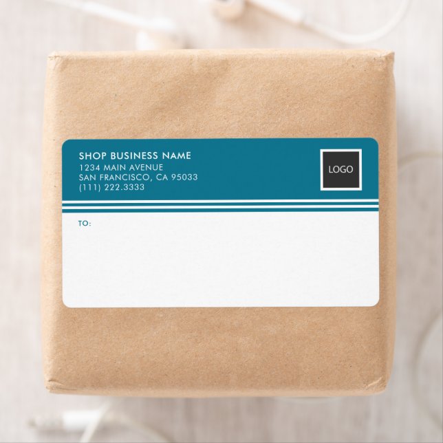 Modern Business Logo Mailing Shipping Labels (Insitu)