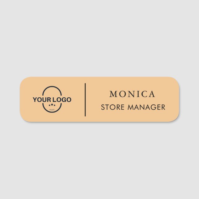 Modern  Business Logo Name Tag (Front)