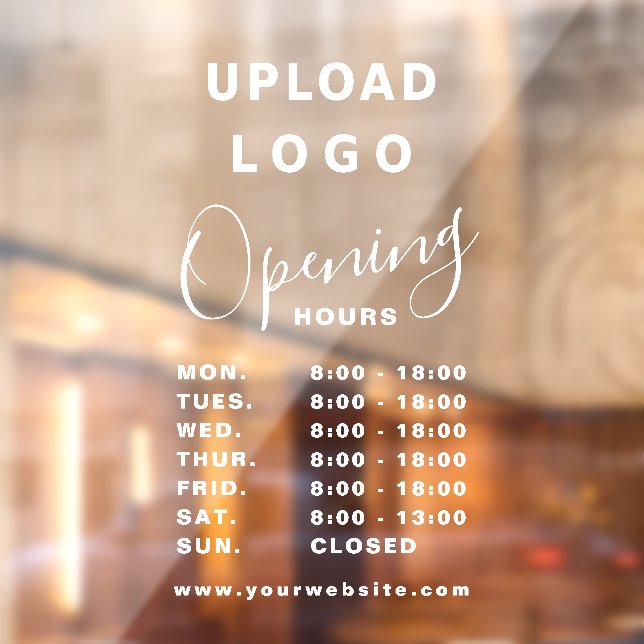 Modern Business Logo Opening Hours (Sheet 2)