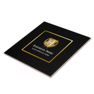 Modern Business Logo Promotional Branding Ceramic Tile