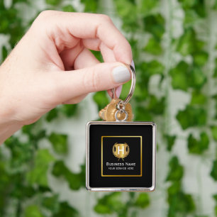 Modern Business Logo Promotional Branding Key Ring