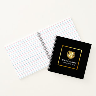 Modern Business Logo Promotional Branding Notebook