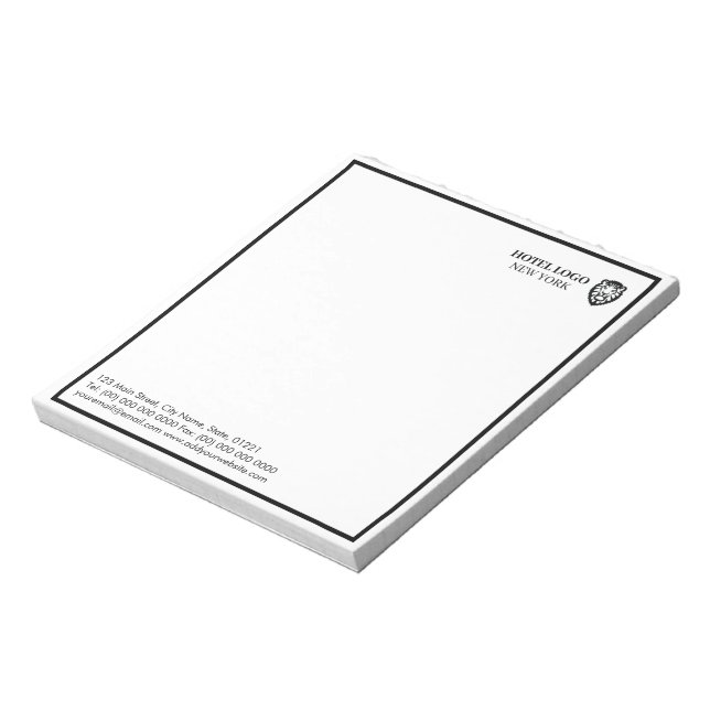 Modern Business Logo Promotional Supplies Custom Notepad (Rotated)
