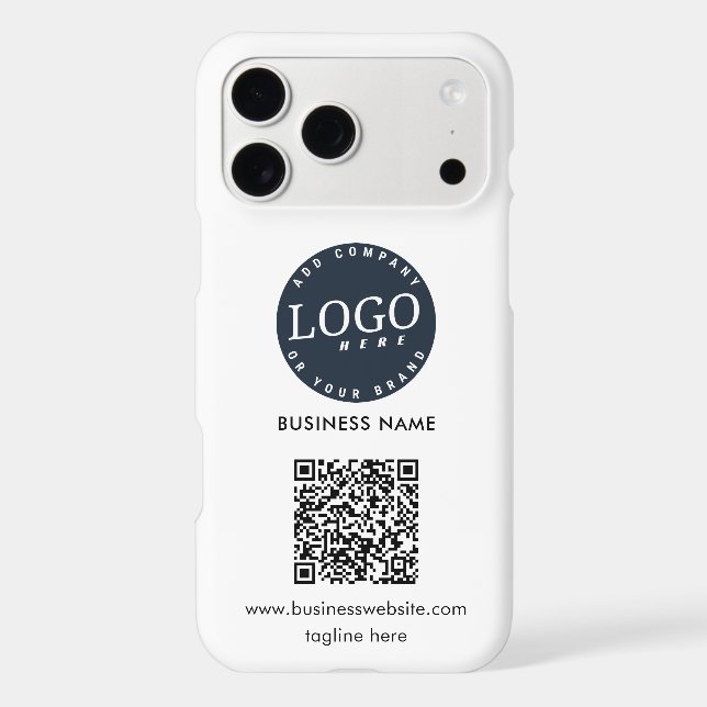 Modern Business Logo QR Code Custom (Back)