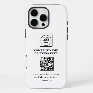 Modern Business Logo QR Code Promo iphone case