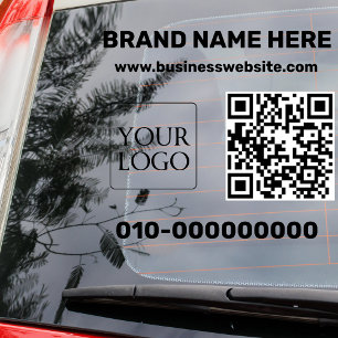 Modern Business Logo QR Code Truck Car Door