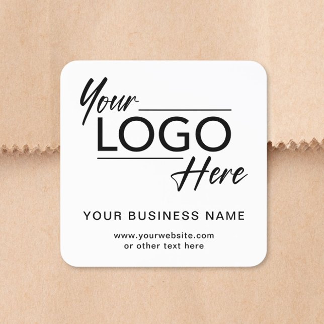 Modern Business Logo Square Sticker (Creator Uploaded)