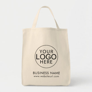 Modern Business Logo Staff Clients Custom Tote Bag