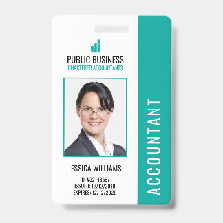 Modern Business Logo Staff Employee ID Badge