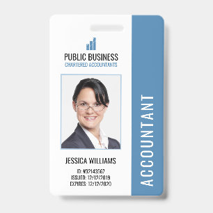 Modern Business Logo Staff Employee ID Badge