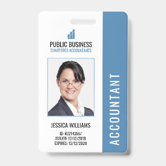 Modern Business Logo Staff Employee ID Badge