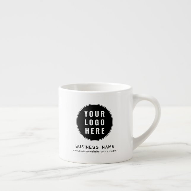 Modern Business Logo Website Custom Promotional Espresso Cup (Right)
