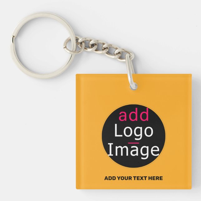 Modern Business Macaroni & Cheese Hue  Key Ring (Front)