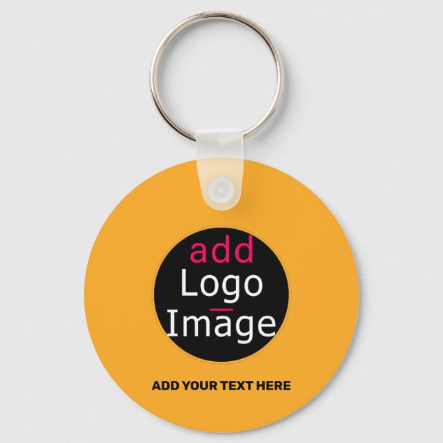 Modern Business Macaroni & Cheese Hue  Key Ring (Front)