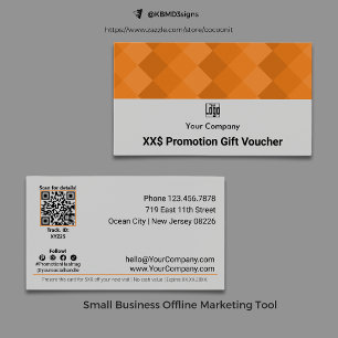 Modern Business Promotion Gift Voucher Card